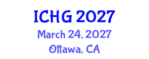 International Conference on Human Genetics (ICHG) March 24, 2027 - Ottawa, Canada