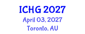 International Conference on Human Genetics (ICHG) April 03, 2027 - Toronto, Australia