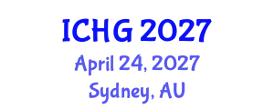 International Conference on Human Genetics (ICHG) April 24, 2027 - Sydney, Australia