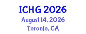International Conference on Human Genetics (ICHG) August 14, 2026 - Toronto, Canada