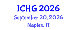International Conference on Human Genetics (ICHG) September 20, 2026 - Naples, Italy
