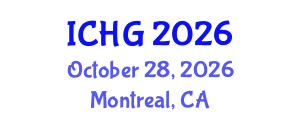 International Conference on Human Genetics (ICHG) October 28, 2026 - Montreal, Canada