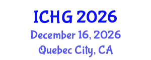 International Conference on Human Genetics (ICHG) December 16, 2026 - Quebec City, Canada