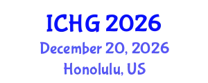 International Conference on Human Genetics (ICHG) December 20, 2026 - Honolulu, United States