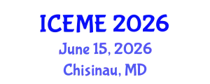 International Conference on Environmental Management and Engineering (ICEME) June 15, 2026 - Chisinau, Republic of Moldova
