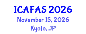 International Conference on Agricultural, Food and Animal Sciences (ICAFAS) November 15, 2026 - Kyoto, Japan