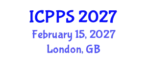 International Conference on Pharmacy and Pharmaceutical Sciences (ICPPS) February 15, 2027 - London, United Kingdom