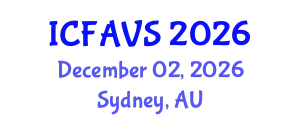 International Conference on Fisheries, Animal and Veterinary Sciences (ICFAVS) December 02, 2026 - Sydney, Australia