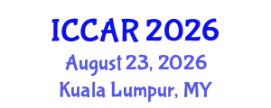 International Conference on Control, Automation and Robotics (ICCAR) August 23, 2026 - Kuala Lumpur, Malaysia