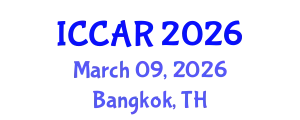 International Conference on Control, Automation and Robotics (ICCAR) March 09, 2026 - Bangkok, Thailand