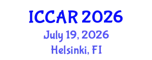 International Conference on Control, Automation and Robotics (ICCAR) July 19, 2026 - Helsinki, Finland