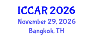 International Conference on Control, Automation and Robotics (ICCAR) November 29, 2026 - Bangkok, Thailand