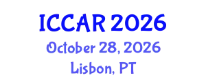 International Conference on Control, Automation and Robotics (ICCAR) October 28, 2026 - Lisbon, Portugal