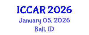 International Conference on Control, Automation and Robotics (ICCAR) January 05, 2026 - Bali, Indonesia