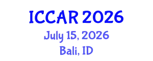 International Conference on Control, Automation and Robotics (ICCAR) July 15, 2026 - Bali, Indonesia