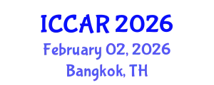 International Conference on Control, Automation and Robotics (ICCAR) February 02, 2026 - Bangkok, Thailand