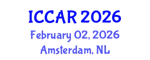 International Conference on Control, Automation and Robotics (ICCAR) February 02, 2026 - Amsterdam, Netherlands