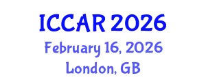 International Conference on Control, Automation and Robotics (ICCAR) February 16, 2026 - London, United Kingdom