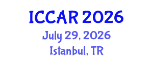 International Conference on Control, Automation and Robotics (ICCAR) July 29, 2026 - Istanbul, Turkey