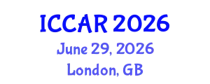 International Conference on Control, Automation and Robotics (ICCAR) June 29, 2026 - London, United Kingdom