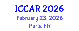 International Conference on Control, Automation and Robotics (ICCAR) February 23, 2026 - Paris, France