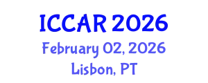 International Conference on Control, Automation and Robotics (ICCAR) February 02, 2026 - Lisbon, Portugal