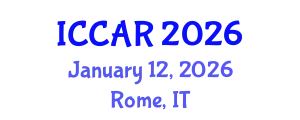 International Conference on Control, Automation and Robotics (ICCAR) January 12, 2026 - Rome, Italy