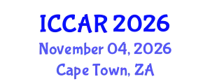 International Conference on Control, Automation and Robotics (ICCAR) November 04, 2026 - Cape Town, South Africa