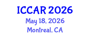 International Conference on Control, Automation and Robotics (ICCAR) May 18, 2026 - Montreal, Canada