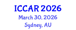 International Conference on Control, Automation and Robotics (ICCAR) March 30, 2026 - Sydney, Australia