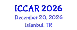 International Conference on Control, Automation and Robotics (ICCAR) December 20, 2026 - Istanbul, Turkey