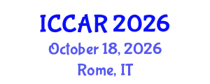 International Conference on Control, Automation and Robotics (ICCAR) October 18, 2026 - Rome, Italy