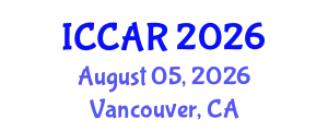 International Conference on Control, Automation and Robotics (ICCAR) August 05, 2026 - Vancouver, Canada