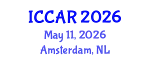 International Conference on Control, Automation and Robotics (ICCAR) May 11, 2026 - Amsterdam, Netherlands