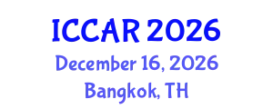 International Conference on Control, Automation and Robotics (ICCAR) December 16, 2026 - Bangkok, Thailand