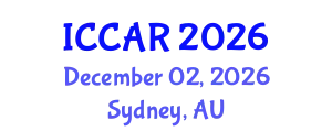 International Conference on Control, Automation and Robotics (ICCAR) December 02, 2026 - Sydney, Australia