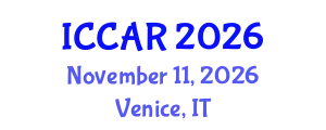 International Conference on Control, Automation and Robotics (ICCAR) November 11, 2026 - Venice, Italy