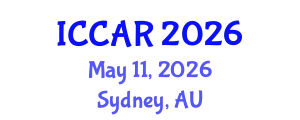 International Conference on Control, Automation and Robotics (ICCAR) May 11, 2026 - Sydney, Australia