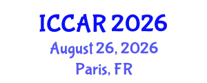 International Conference on Control, Automation and Robotics (ICCAR) August 26, 2026 - Paris, France