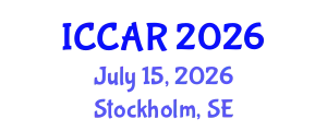 International Conference on Control, Automation and Robotics (ICCAR) July 15, 2026 - Stockholm, Sweden