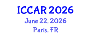 International Conference on Control, Automation and Robotics (ICCAR) June 22, 2026 - Paris, France