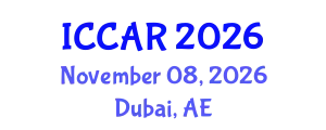 International Conference on Control, Automation and Robotics (ICCAR) November 08, 2026 - Dubai, United Arab Emirates