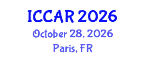 International Conference on Control, Automation and Robotics (ICCAR) October 28, 2026 - Paris, France