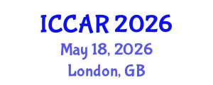 International Conference on Control, Automation and Robotics (ICCAR) May 18, 2026 - London, United Kingdom