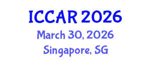 International Conference on Control, Automation and Robotics (ICCAR) March 30, 2026 - Singapore, Singapore