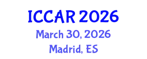 International Conference on Control, Automation and Robotics (ICCAR) March 30, 2026 - Madrid, Spain