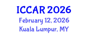 International Conference on Control, Automation and Robotics (ICCAR) February 12, 2026 - Kuala Lumpur, Malaysia