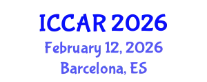 International Conference on Control, Automation and Robotics (ICCAR) February 12, 2026 - Barcelona, Spain