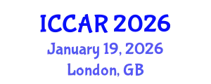 International Conference on Control, Automation and Robotics (ICCAR) January 19, 2026 - London, United Kingdom