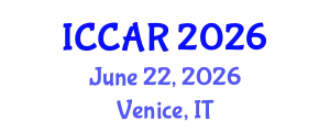 International Conference on Control, Automation and Robotics (ICCAR) June 22, 2026 - Venice, Italy